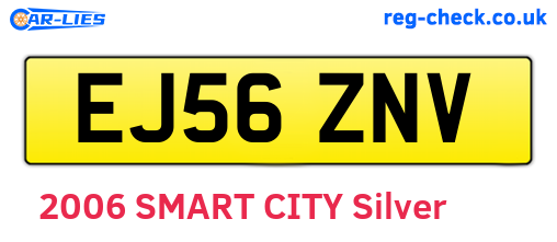 EJ56ZNV are the vehicle registration plates.