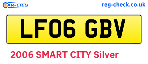 LF06GBV are the vehicle registration plates.