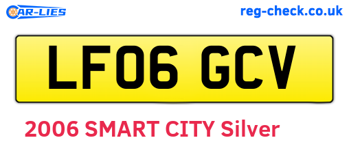 LF06GCV are the vehicle registration plates.