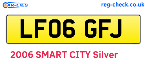 LF06GFJ are the vehicle registration plates.