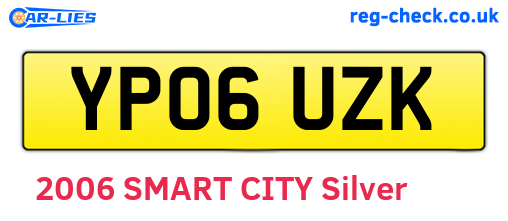 YP06UZK are the vehicle registration plates.