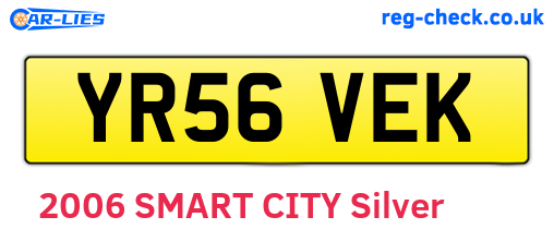 YR56VEK are the vehicle registration plates.