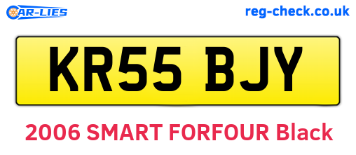KR55BJY are the vehicle registration plates.