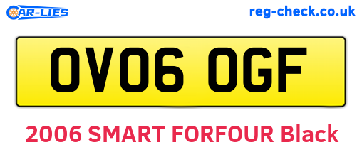 OV06OGF are the vehicle registration plates.