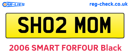 SH02MOM are the vehicle registration plates.