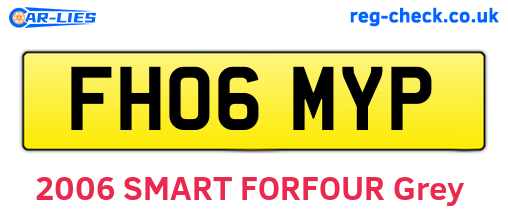 FH06MYP are the vehicle registration plates.