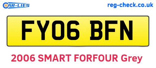FY06BFN are the vehicle registration plates.