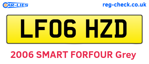 LF06HZD are the vehicle registration plates.