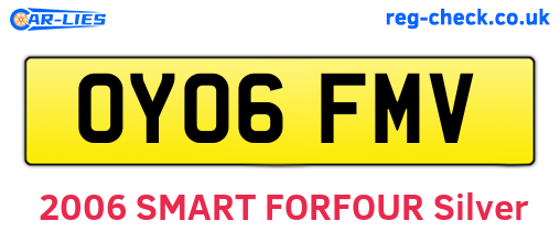 OY06FMV are the vehicle registration plates.