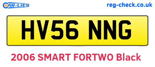 HV56NNG are the vehicle registration plates.