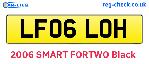 LF06LOH are the vehicle registration plates.