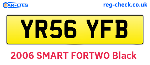 YR56YFB are the vehicle registration plates.