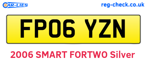 FP06YZN are the vehicle registration plates.