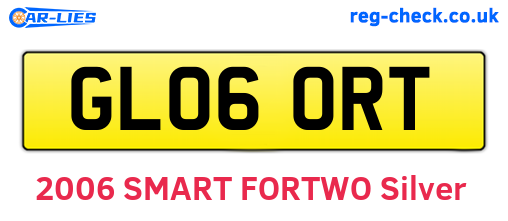 GL06ORT are the vehicle registration plates.