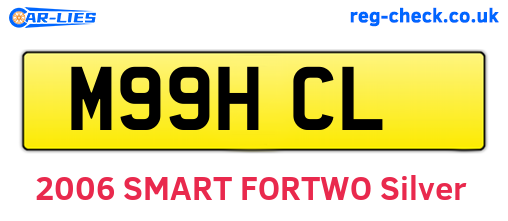 M99HCL are the vehicle registration plates.