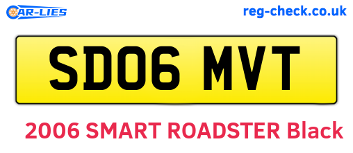 SD06MVT are the vehicle registration plates.