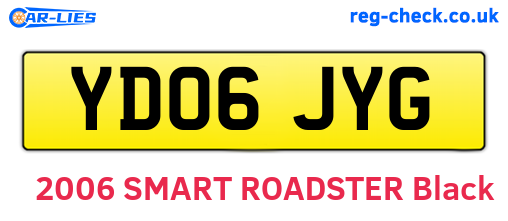 YD06JYG are the vehicle registration plates.
