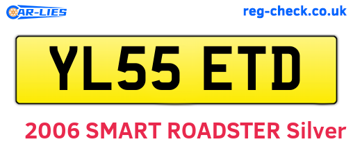 YL55ETD are the vehicle registration plates.