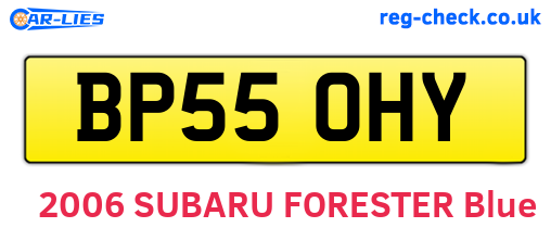BP55OHY are the vehicle registration plates.