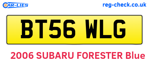 BT56WLG are the vehicle registration plates.