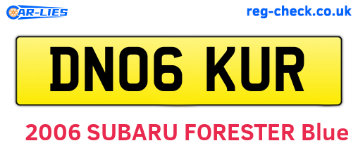 DN06KUR are the vehicle registration plates.