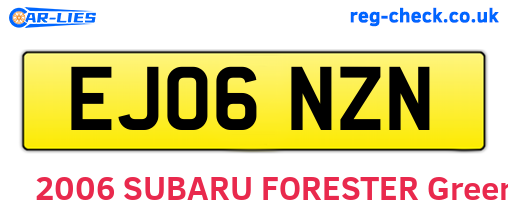 EJ06NZN are the vehicle registration plates.
