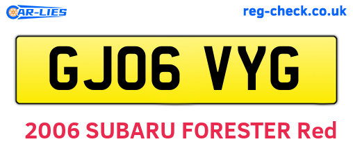 GJ06VYG are the vehicle registration plates.