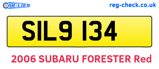 SIL9134 are the vehicle registration plates.