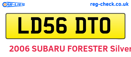 LD56DTO are the vehicle registration plates.