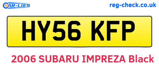 HY56KFP are the vehicle registration plates.