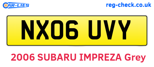 NX06UVY are the vehicle registration plates.