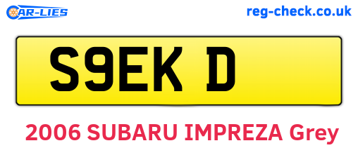 S9EKD are the vehicle registration plates.