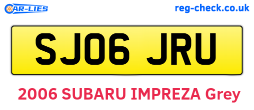 SJ06JRU are the vehicle registration plates.