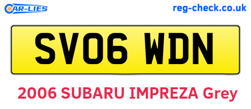 SV06WDN are the vehicle registration plates.