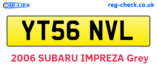 YT56NVL are the vehicle registration plates.