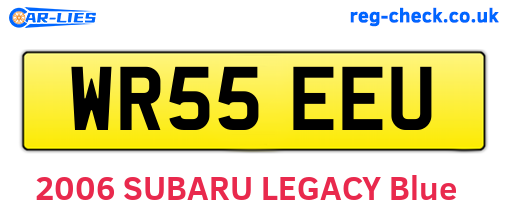 WR55EEU are the vehicle registration plates.