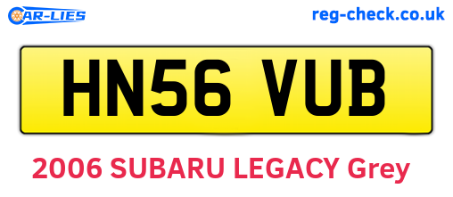 HN56VUB are the vehicle registration plates.