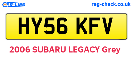 HY56KFV are the vehicle registration plates.