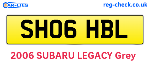 SH06HBL are the vehicle registration plates.
