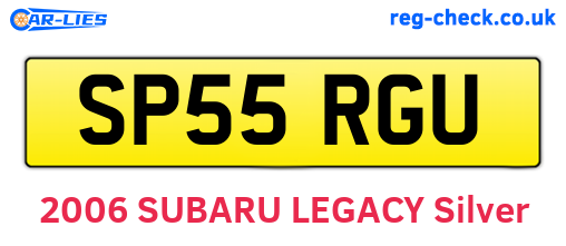 SP55RGU are the vehicle registration plates.