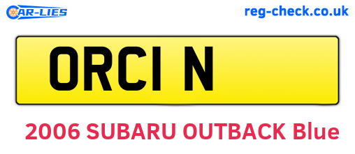 ORC1N are the vehicle registration plates.
