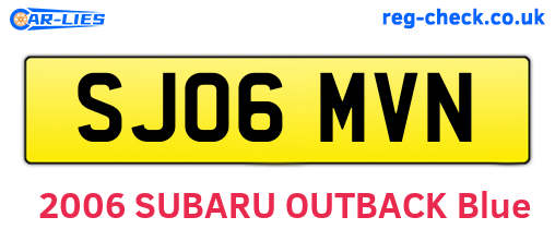 SJ06MVN are the vehicle registration plates.