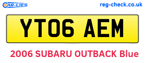 YT06AEM are the vehicle registration plates.