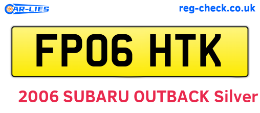 FP06HTK are the vehicle registration plates.