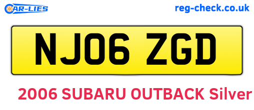 NJ06ZGD are the vehicle registration plates.