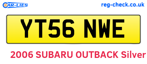 YT56NWE are the vehicle registration plates.