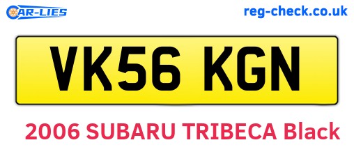 VK56KGN are the vehicle registration plates.