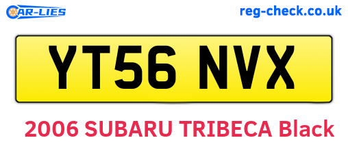 YT56NVX are the vehicle registration plates.
