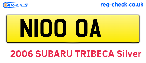 N10OOA are the vehicle registration plates.
