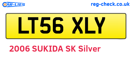 LT56XLY are the vehicle registration plates.